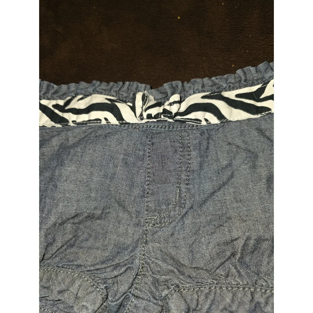 Gymboree wild‎ for zebra denim shorts size 5t